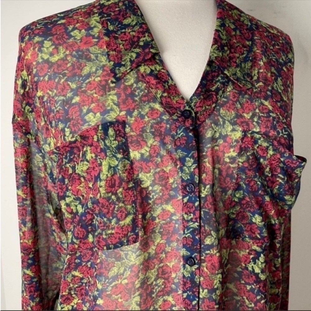 FREE PEOPLE Easy Rider Floral Button Up Blouse - Picture 8 of 9